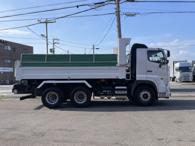 日野：17プロフィア：ダンプ：53×22：自重計：リアゲートエアーロック