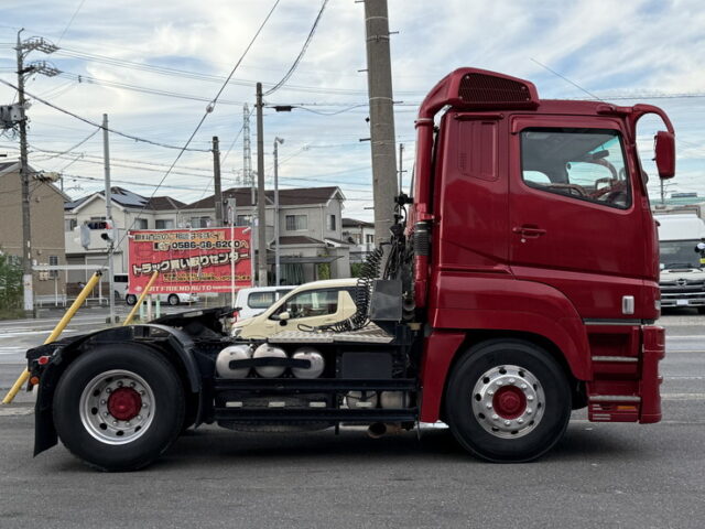 スーパーグレート：トレーラーヘッド：ハイキャブ：アルミホイール：エアサス