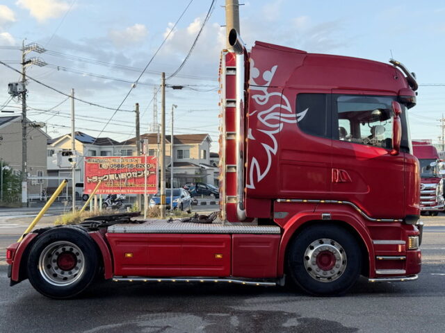 スカニア：R450：トレーラーヘッド：総輪エアサス：第5輪荷重11.300㎏：直6