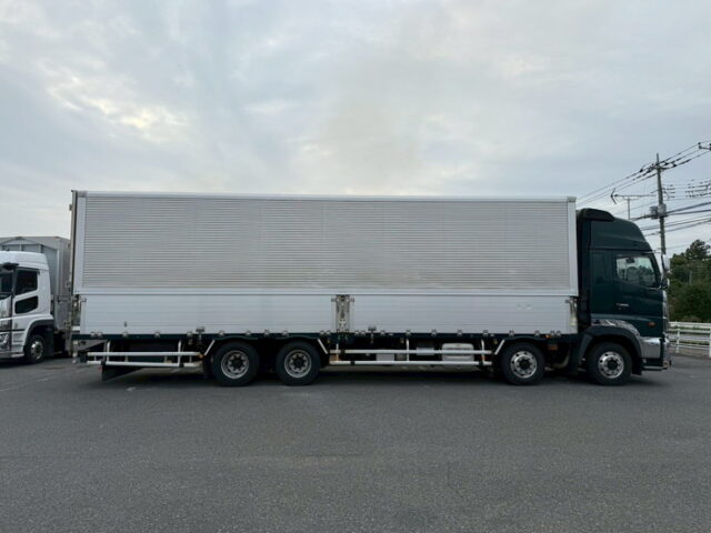 日野：17プロフィア：ハイルーフ：ウィング：アルミホイール：リア門口ステンレス