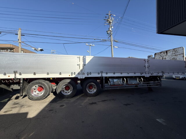 日本トレクス:トレーラー:平ボデー:アルミブロック:1Mアオリ:リフトアクスル:中残し