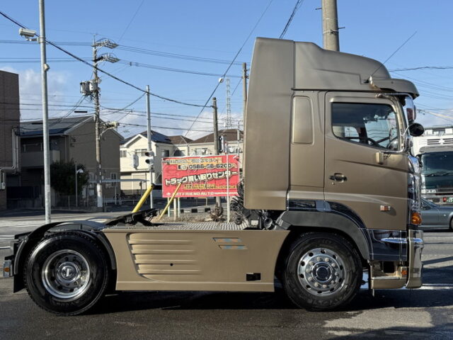 日野：プロフィア：ハイルーフ：トレーラーヘッド：エアロ付：エアサス：450馬力