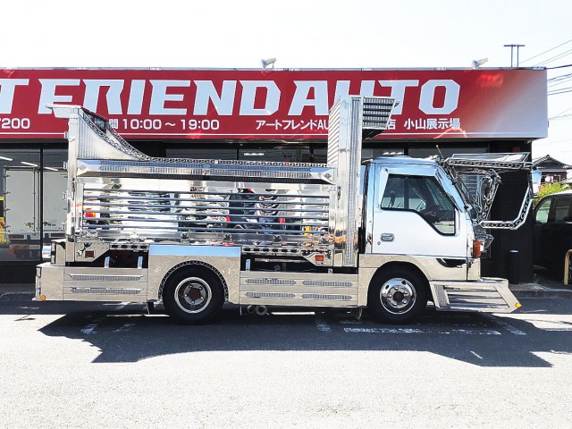 【401】いすゞ　エルフ　平ボデー　デコトラ