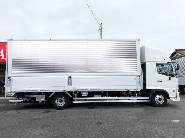 【495】日野　レンジャー　ワイド　ハイルーフ　アルミウイング　格納ゲート