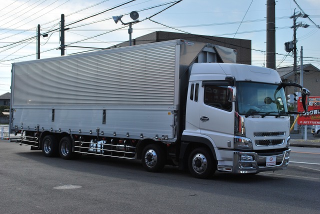 【227】三菱ふそうスーパーグレート　低床　アルミウイング　ハイルーフ　格納ゲート