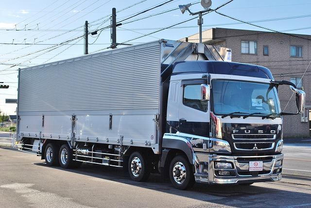 【487】三菱ふそうスーパーグレート　低床　アルミウイング　ハイルーフ　リヤエアサス