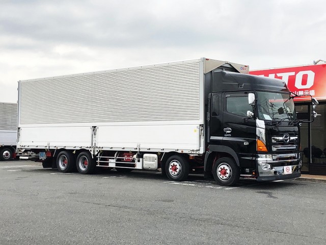 【331】日野 グランドプロフィア　低床　アルミウイング　格納ゲート付　ハイルーフ