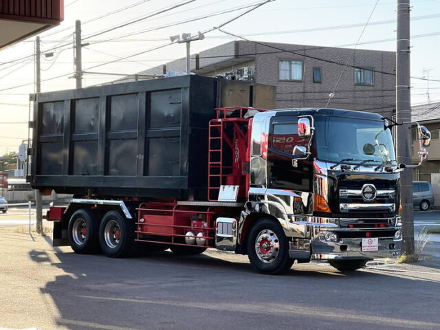 日野 グランドプロフィア フックロール 箱付き 25立米 2デフ メッキ多数