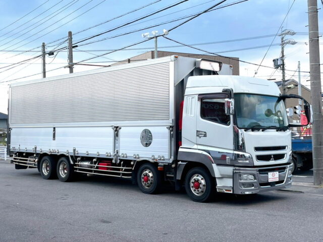 【1566】H26　スーパーグレート　ハイルーフ　ウィング　4軸低床　90アオリ　7速MT　ステンレス多数