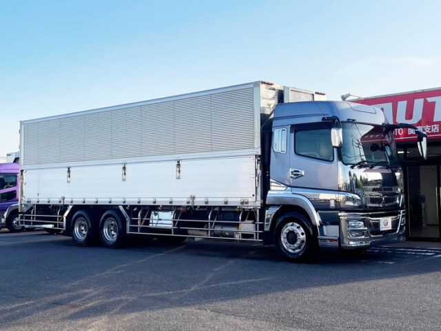 三菱ふそう　スーパーグレート　ハイルーフ　ウィング　顔面メッキ　融雪仕様