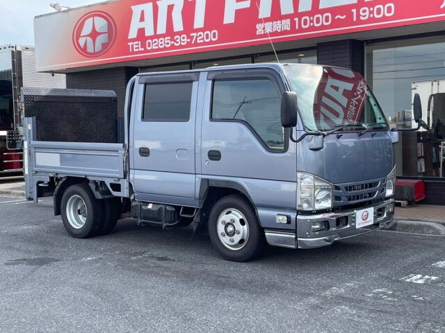 H29 エルフ　Wキャブ　平ボデー　垂直ゲート