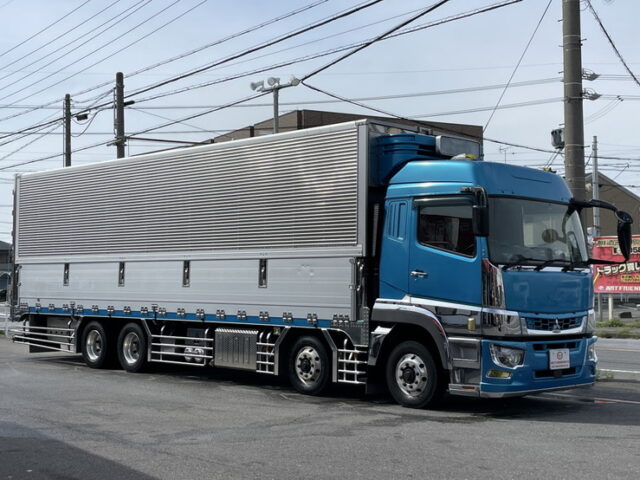 三菱ふそう　17スーパーグレート　ハイルーフ　冷凍ウィング　架装多数　木床　菱重製直結冷凍機