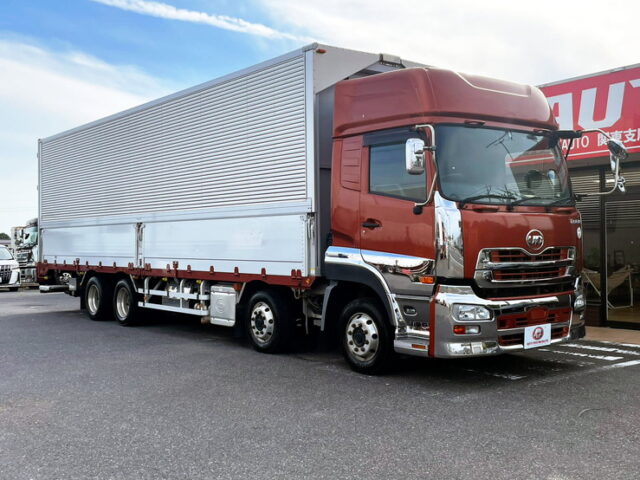 【1578】Ｈ30 クオン ハイルーフ アルミウィング 格納ゲート　メッキ多数　アルミホイール