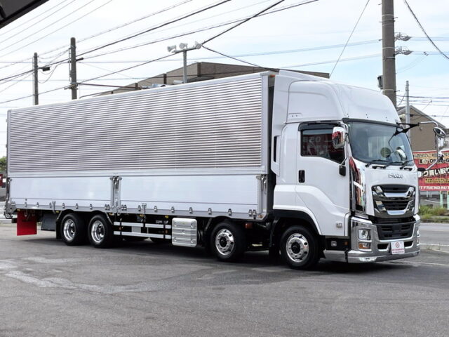 いすゞ　ギガ　登録済み未使用車　ハイルーフ　リア門工ステンレス　アルミホイール