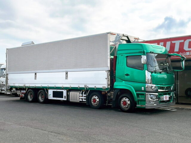 17スーパーグレート　ハイルーフ　冷凍ウィング　90アオリ　格納ゲート付　サブエンジン