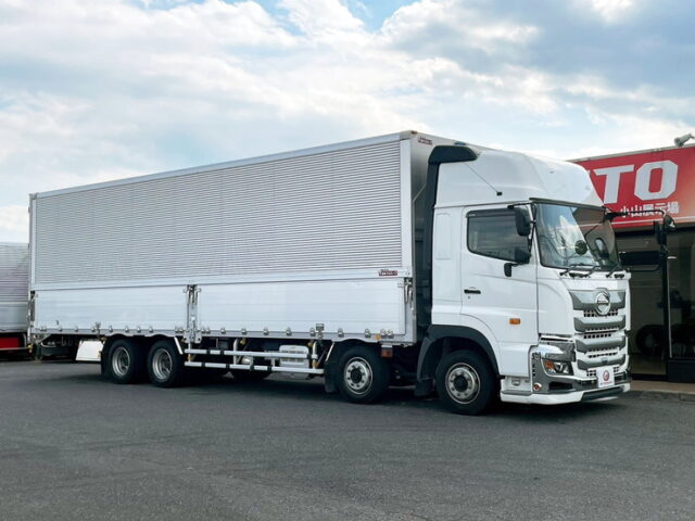 H30 プロフィア　アルミウィング　リア門口ステンレス　