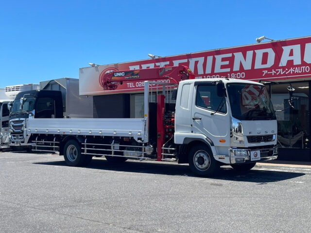 三菱ふそう：ファイター：増トン：未使用：ハイジャッキセルフ：ステンレスサイドバンパー