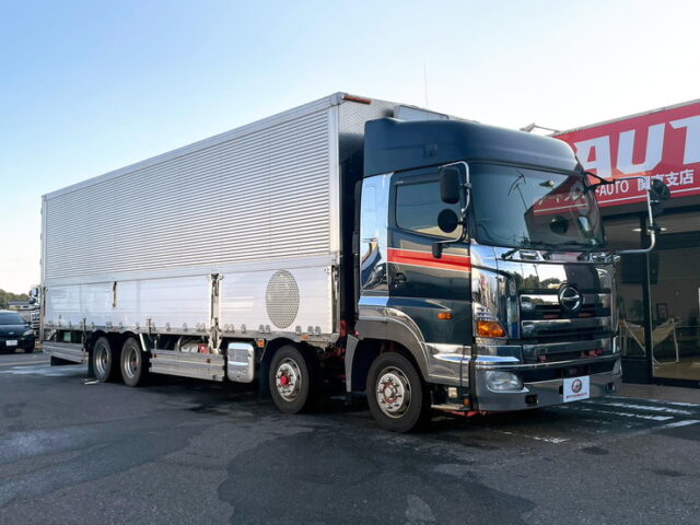 【1563】H23　プロフィア　ハイルーフ　架装多数　ボディー枠オールステンレス　メッキホイール