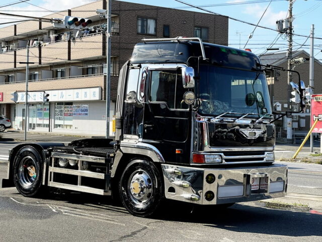 日野　テラヴィ　ハイルーフ　トレーラーヘッド　エアサス　430馬力　ダブルマフラー　F21C