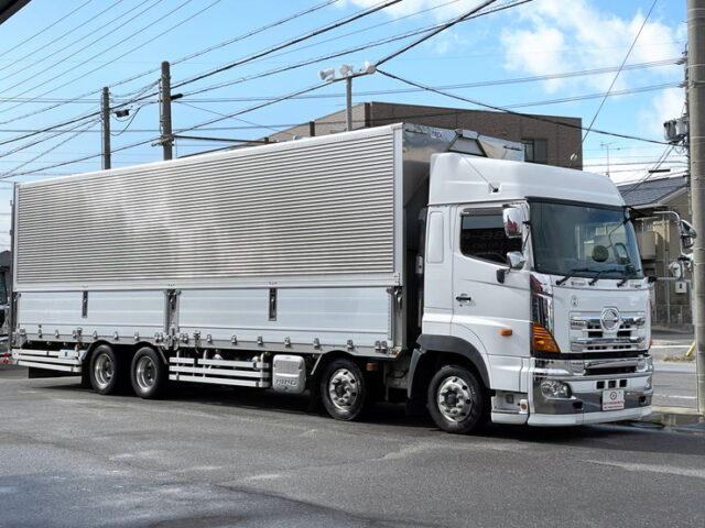 日野　プロフィア　ハイルーフ　ウィング　総輪エアサス　プロシフト　リア門口ステンレス　380馬力