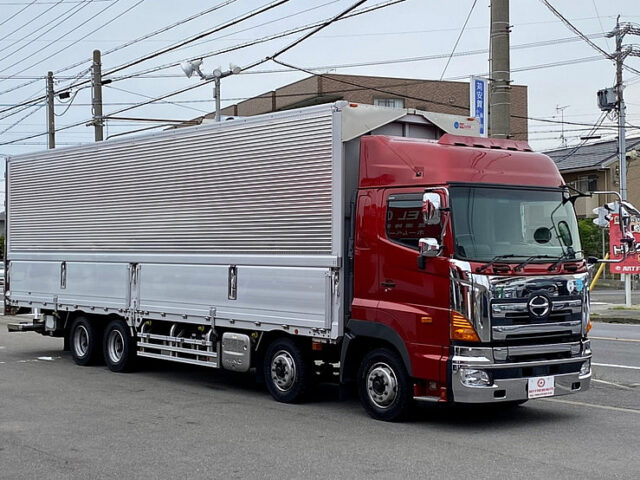 【861】H27　プロフィア　ウィング　門口ステンレス　格納ゲート付