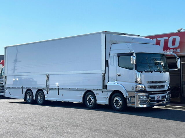 【1029】H27　スーパーグレート　ハイルーフ　7速MT　総輪エアサス　跳上ゲート　委託販売