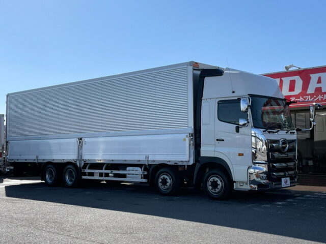 【1075】H29　17プロフィア　ハイルーフ　ウィング　7速MT　門口ステンレス　車検付