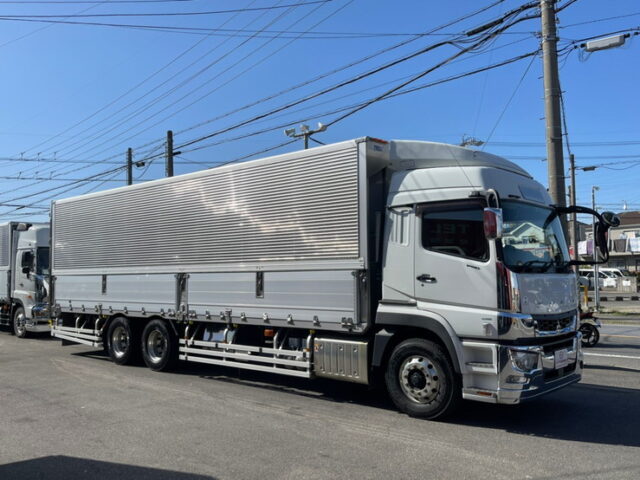 【1111】H30　17スーパーグレート　ハイルーフ　ウィング　総輪エアサス　融雪仕様　箱内高2500