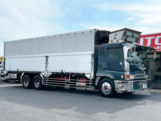 【1159】現状販売★H15　スーパーグレート　ウィング　110アオリ　10輪　7速MT　V8