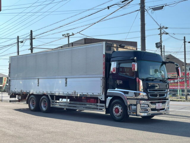 【1094】H30　スーパーグレート　ハイルーフ　ウィング　シャーシ新品　90アオリ　山田ボデー