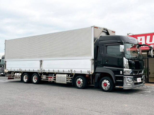 【1198】H31　17スーパーグレート　ハイルーフ　ウィング　リア門口ステンレス　7速MT　ステンレス多数