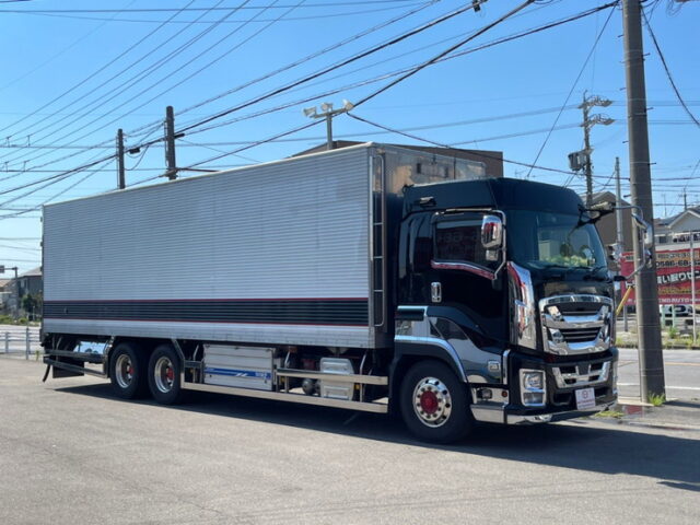 【1208】H29　ギガ　ハイルーフ　冷凍バン　サブエンジン　ジョロ4　キーストン　横扉2枚