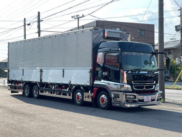 【1124】H20　スーパーグレート　ハイルーフ　ウィング　ステンレスサイドバンパー　アルミホイール