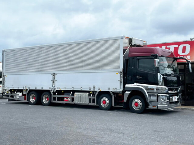 【1230】R2　17スーパーグレート　ハイルーフ　ウィング　90アオリ　リア門口ステンレス　プロライン　低走行