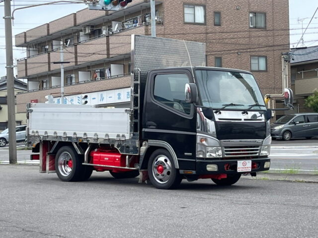 【1194】H21　キャンター　平ボデーアルミブロック　10尺　標準幅　ステンレスボデー　5速　130馬力