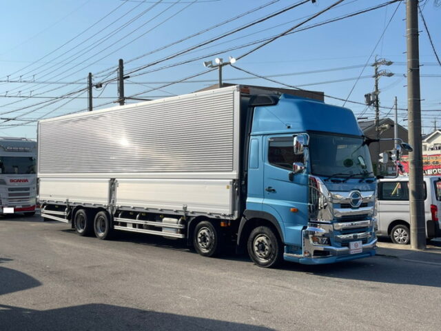 【1217】H29　17プロフィア　ハイルーフ　ウィング　リア門口ステンレス　木床　380馬力