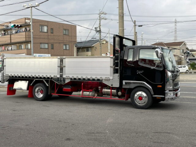 【1306】R1　ファイター　平ボデーアルミB　造りボディ　6200セミワイド　床鉄　低走行