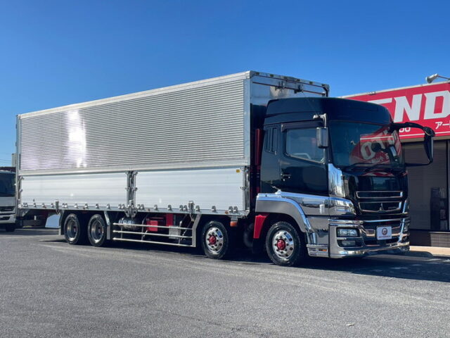 【1342】H27　スーパーグレート　ハイルーフ　ウィング　造りボディ　7速　380馬力　床鉄シマ