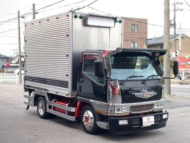 【1355】H14　キャンター　アルミバン　造りボディ　10尺　標準幅　140馬力　生エンジン