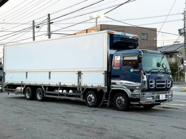 【1327】H22 ギガ 冷凍ウィング スムーサー 床アルミシマ 低温設定 380馬力