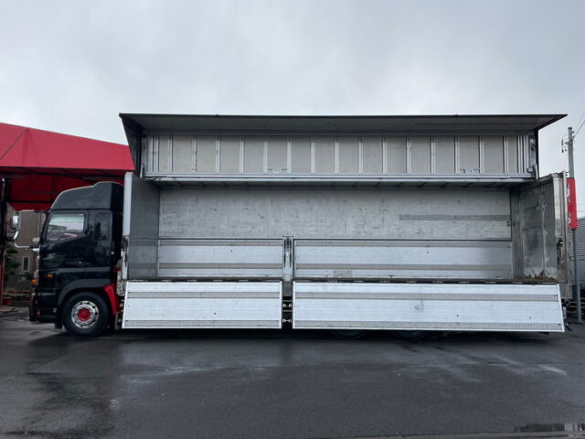 【1270】H26　プロフィア　ハイルーフ　ウィング　造りボディ　1Mアオリ　木床