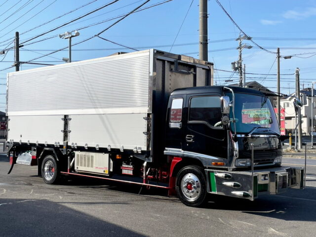 【1387】H15 320フォワード 冷凍ウィング 6500ボデー セミワイド キャデラックバンパー マニ割り