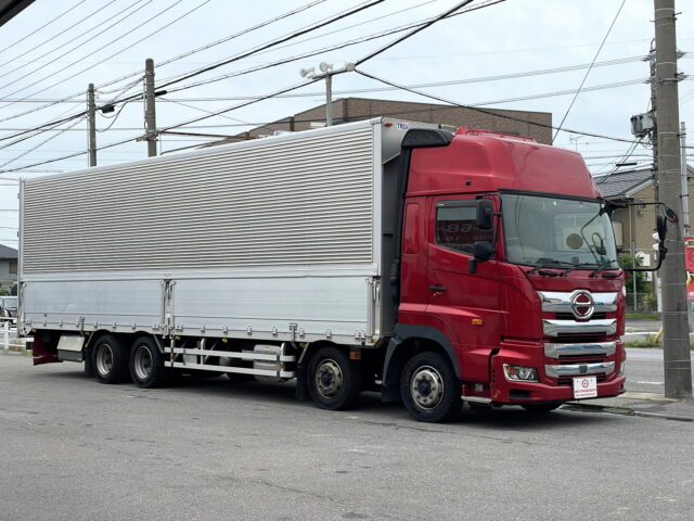 日野　17プロフィア　ハイルーフ　ウィング　7速MT　380馬力　エンジン交換済