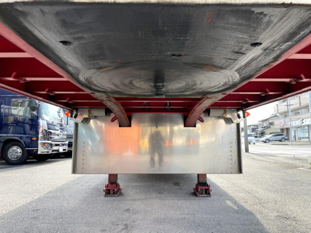 日本トレクス トレーラー 平ボデー アルミブロック 1Mアオリ リフトアクスル 中残し