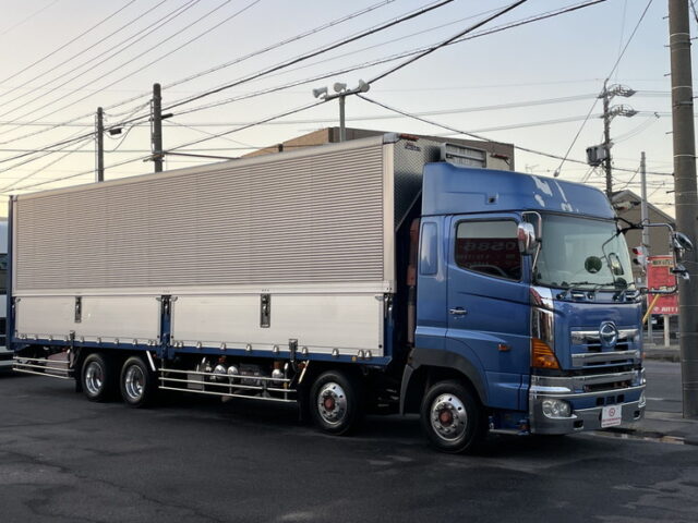 日野　プロフィア　ハイルーフ　ウィング　跳上ゲート　ステンレスサイドバンパー