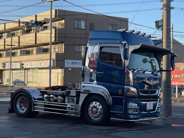 スーパーグレート　ハイルーフ　トレーラーヘッド　架装多数　ブタ鼻　7速MT