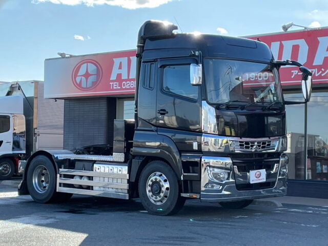 三菱ふそう　スーパーグレート　トレーラーヘッド　ハイルーフ　AT　ステンレスサイドバンパー