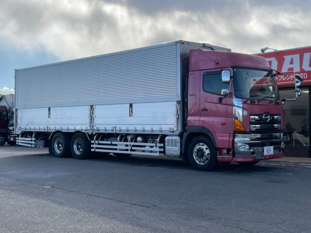 日野 プロフィア ハイルーフ アルミウィング 車検付 360馬力 アルミホイール ジョロダー4列