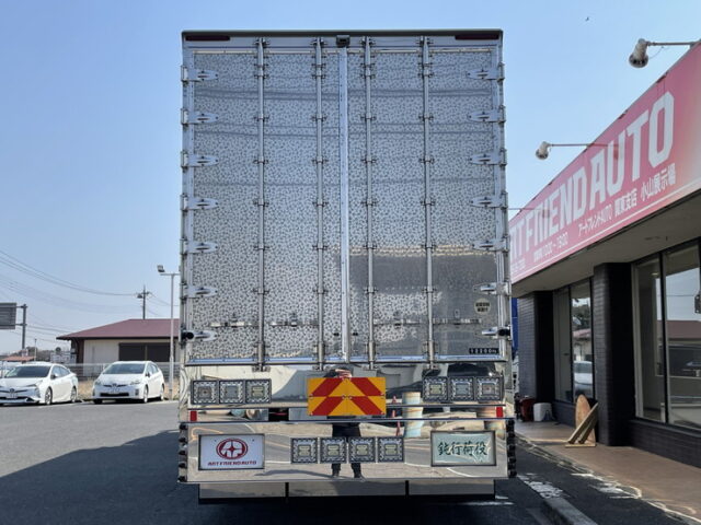 三菱ふそう：スーパーグレート：冷凍ウィング：AT：ハイルーフ：ステンレス架装多数：メッキパーツ多数：門口ステンレス：アルミホイール