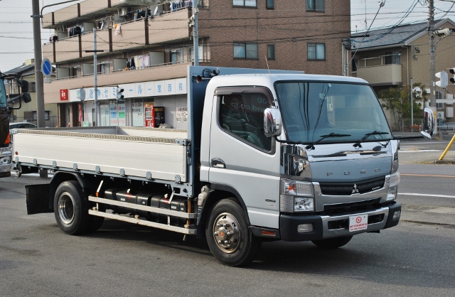 【353】三菱ふそう　ブルーテックキャンター　ワイドロング　平ボデー